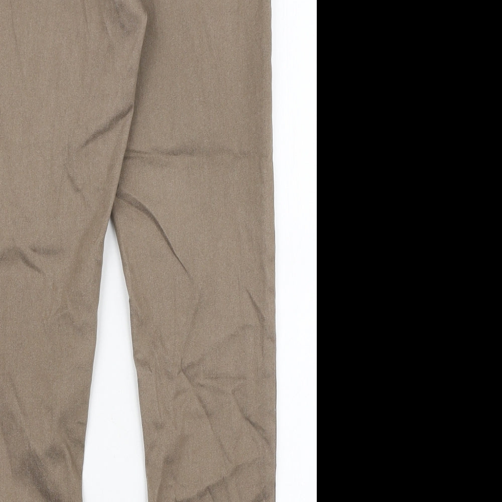 Marks and Spencer Womens Brown Cotton Jegging Jeans Size 12 L26 in Regular