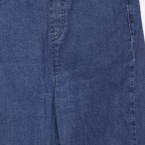 Intuition Womens Blue Cotton Cropped Jeans Size 14 L21 in Regular
