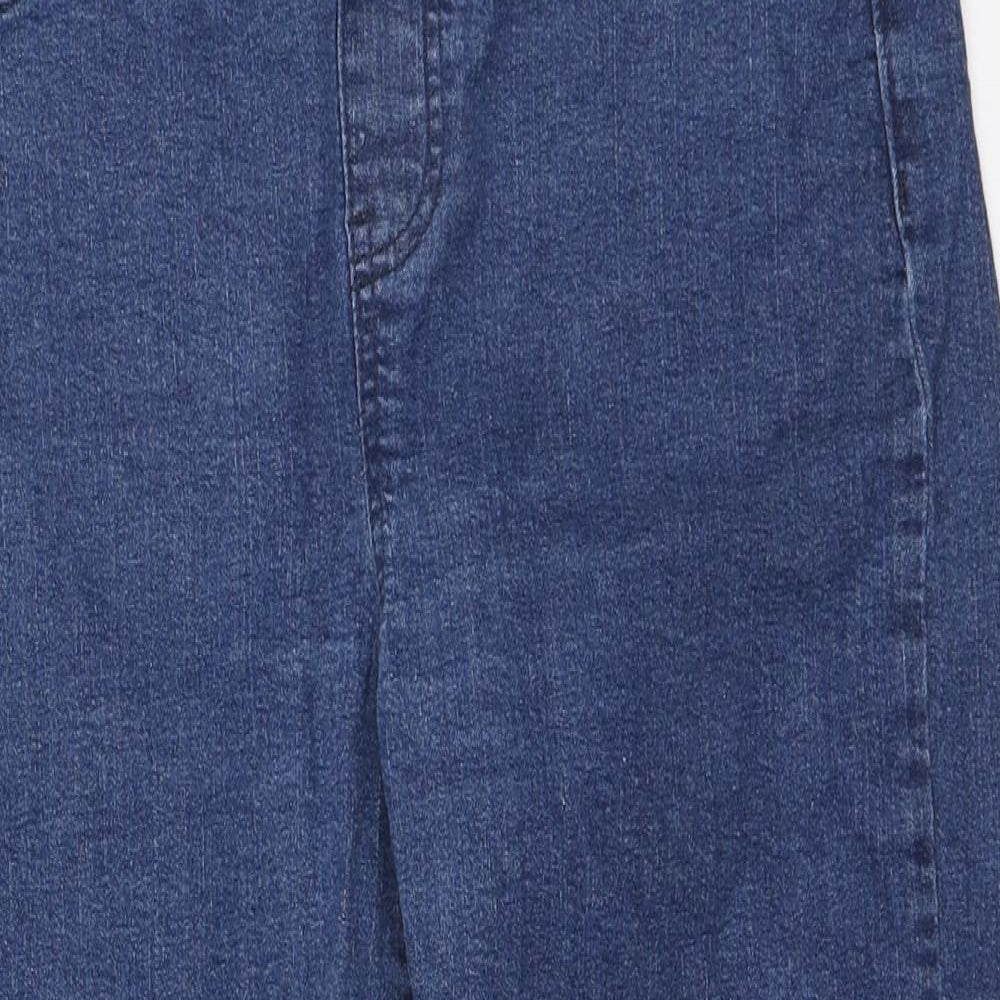 Intuition Womens Blue Cotton Cropped Jeans Size 14 L21 in Regular