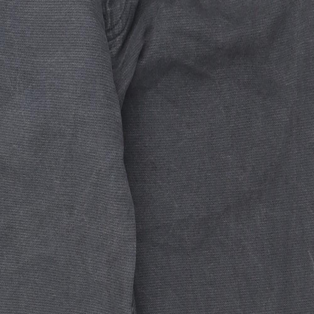 Blue Harbour Mens Grey Cotton Straight Jeans Size 32 in L28 in Regular Zip