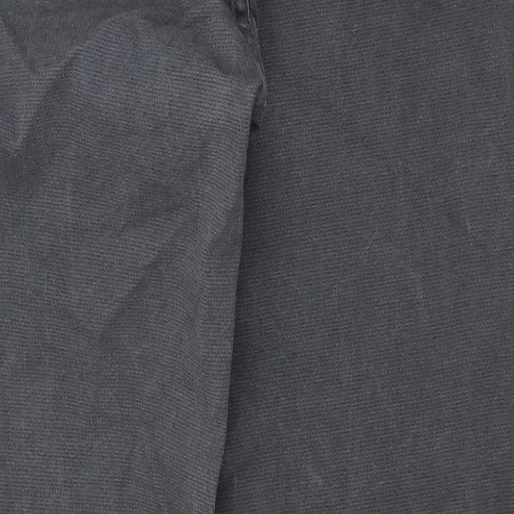 Blue Harbour Mens Grey Cotton Straight Jeans Size 32 in L28 in Regular Zip