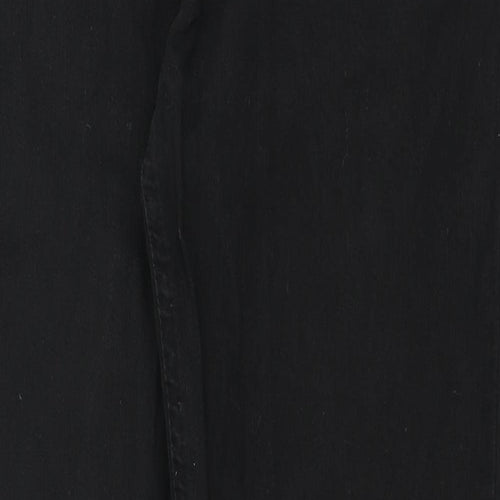 Union Blues Mens Black Cotton Straight Jeans Size 38 in L30 in Regular Zip