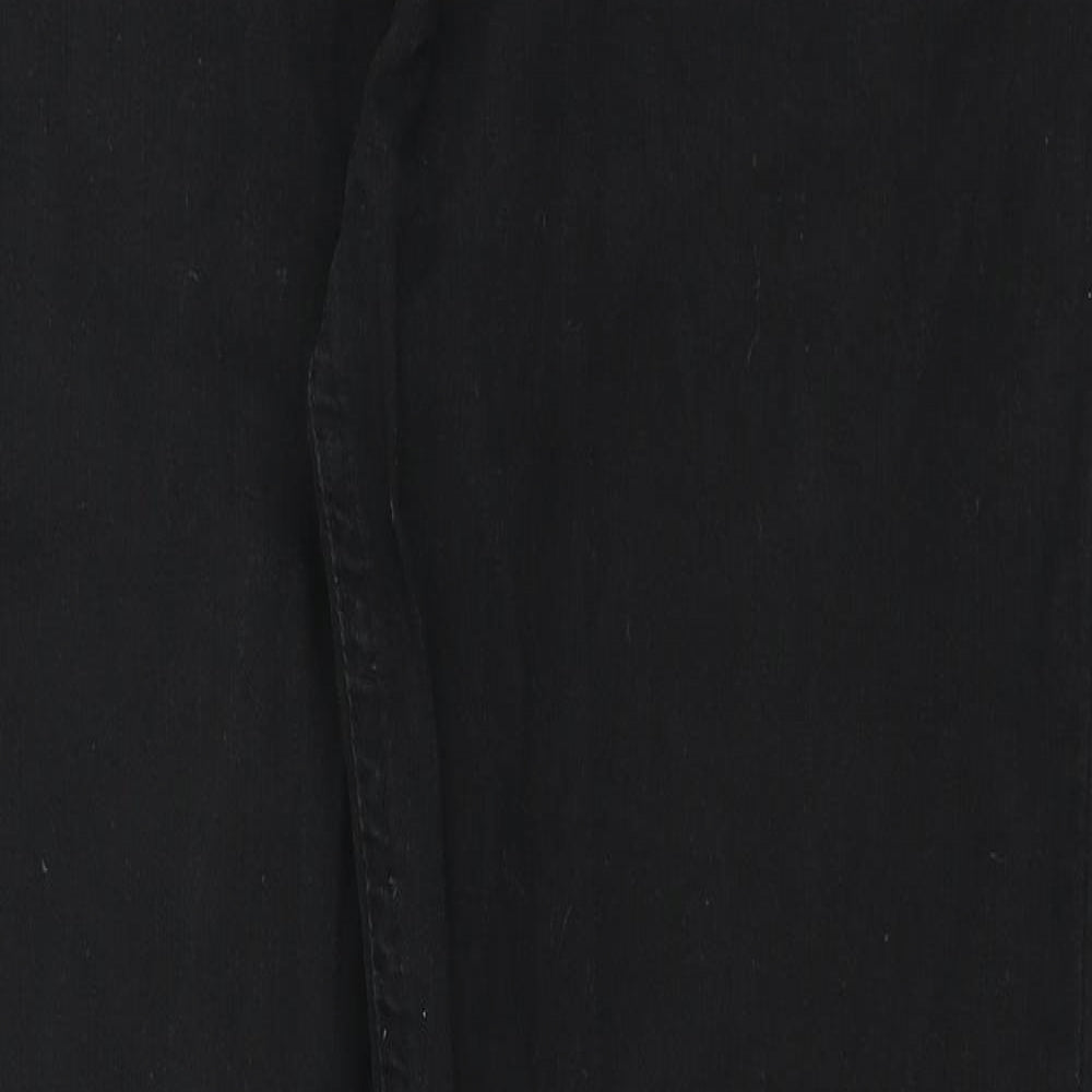 Union Blues Mens Black Cotton Straight Jeans Size 38 in L30 in Regular Zip