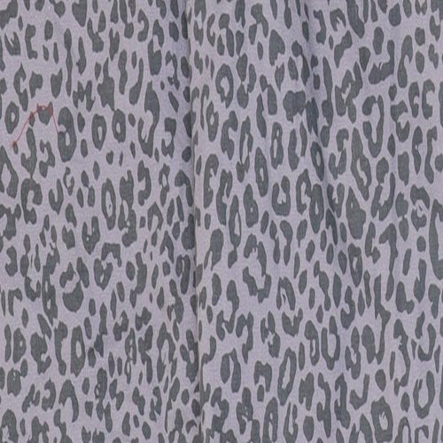 George Girls Purple Animal Print Cotton Skinny Jeans Size 13-14 Years Regular Zip