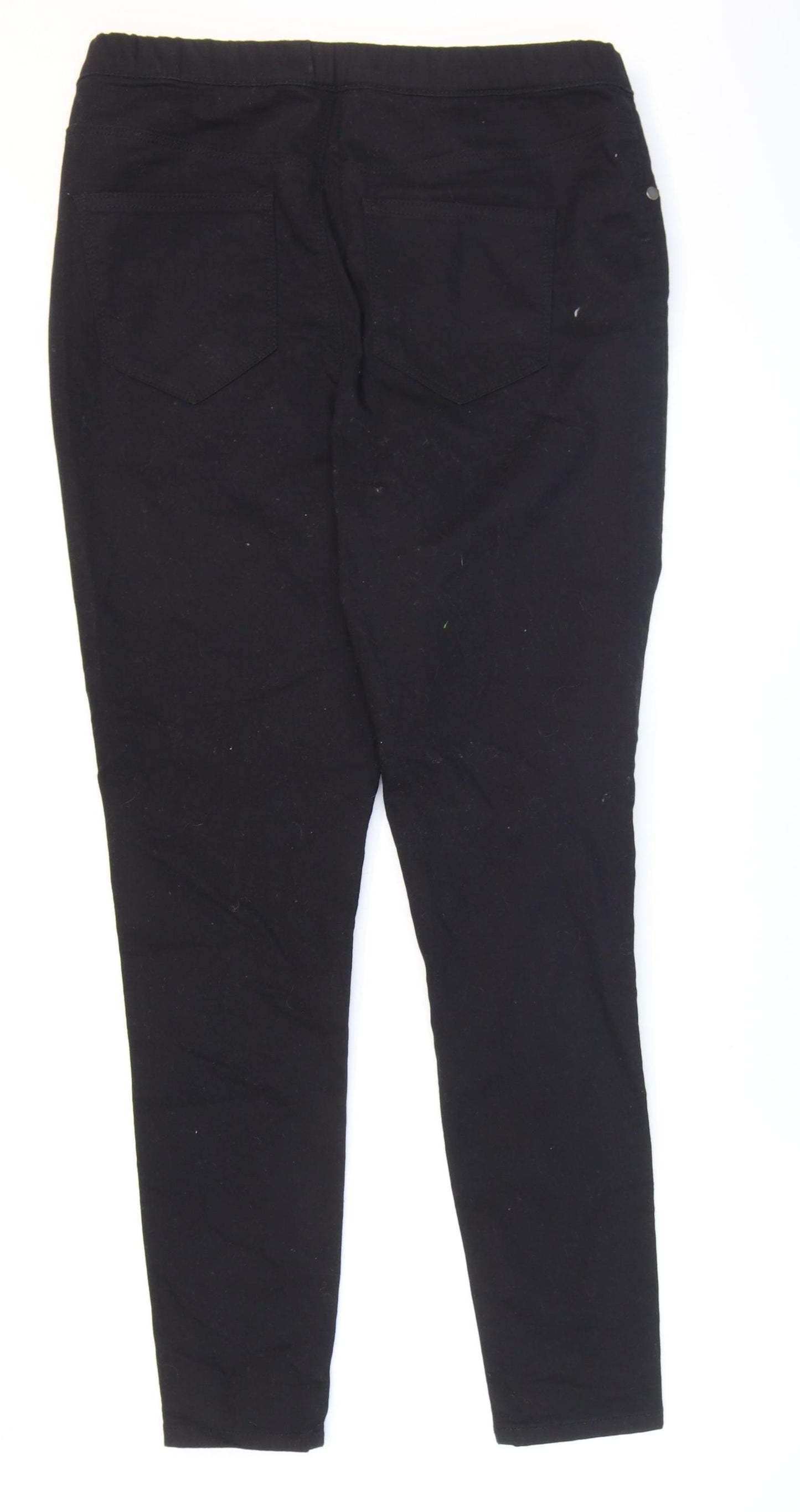 George Womens Black Cotton Skinny Jeans Size 12 L27 in Regular