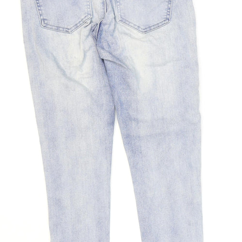 Ashley Mason Womens Blue Cotton Skinny Jeans Size 4 L26 in Regular Zip