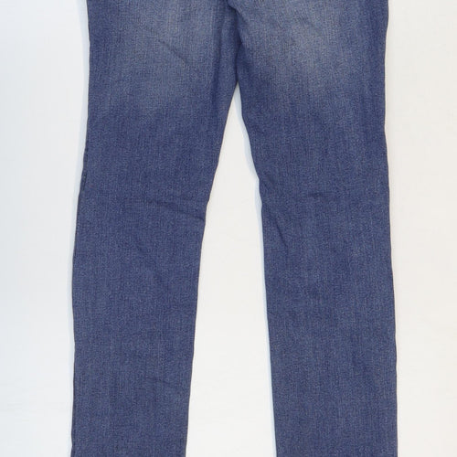 Primark Mens Blue Cotton Skinny Jeans Size 32 in L28 in Regular Zip