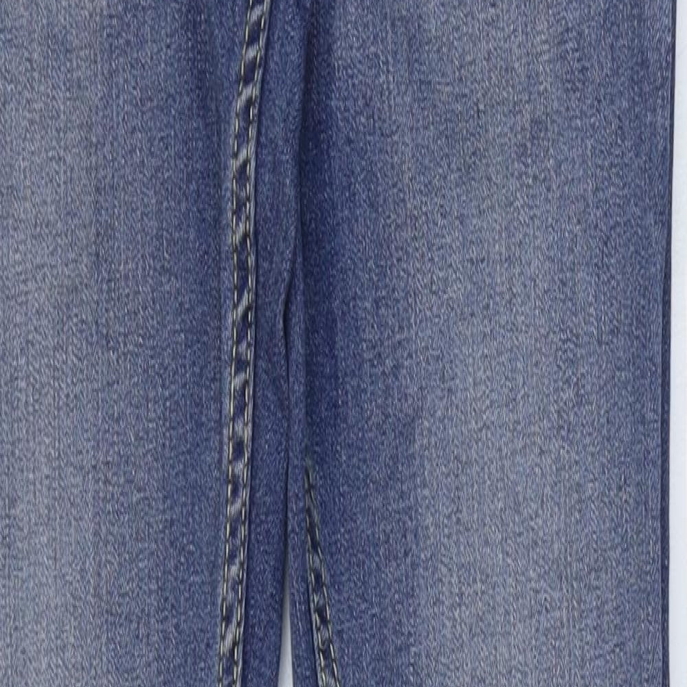 Primark Mens Blue Cotton Skinny Jeans Size 32 in L28 in Regular Zip