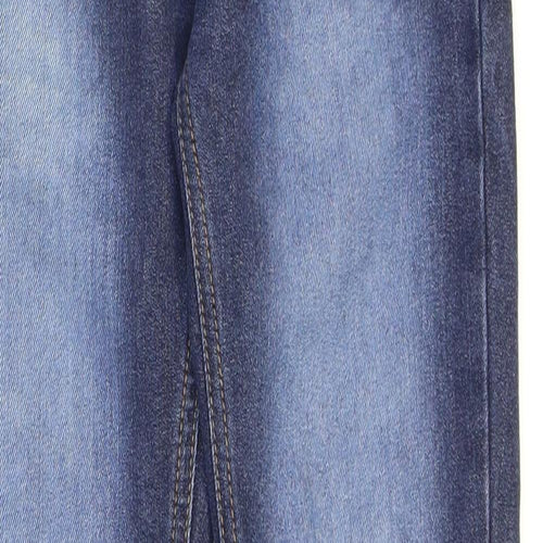 G-72 Denim Girls Blue Cotton Skinny Jeans Size 12-13 Years Regular Zip - Washed look