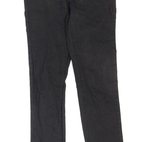 Urban Jeans Mens Black Cotton Skinny Jeans Size 27 in L27 in Regular Zip
