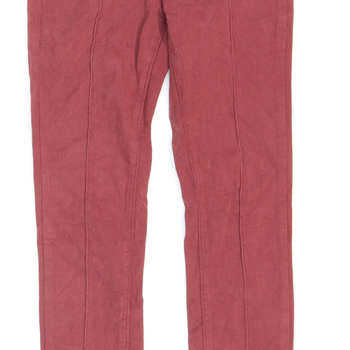 Denim Storage Womens Red Cotton Jegging Jeans Size 8 L27 in Regular Zip