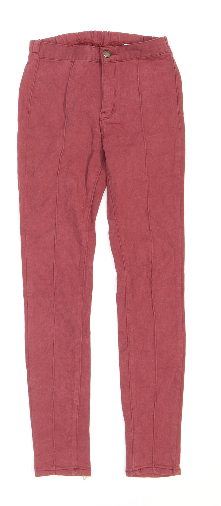 Denim Storage Womens Red Cotton Jegging Jeans Size 8 L27 in Regular Zip