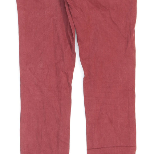 Denim Storage Womens Red Cotton Jegging Jeans Size 8 L27 in Regular Zip
