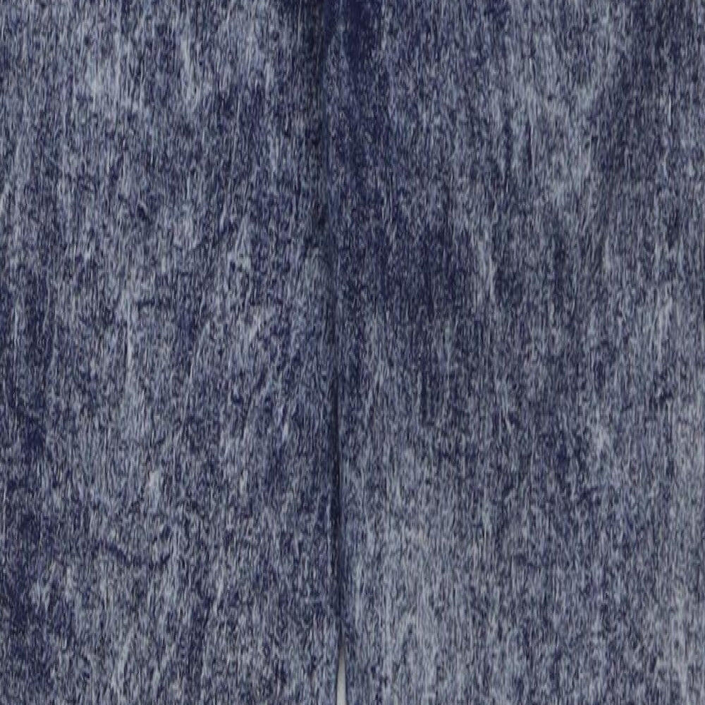 New Look Womens Blue Cotton Skinny Jeans Size 10 L30 in Regular Button - Acid Wash