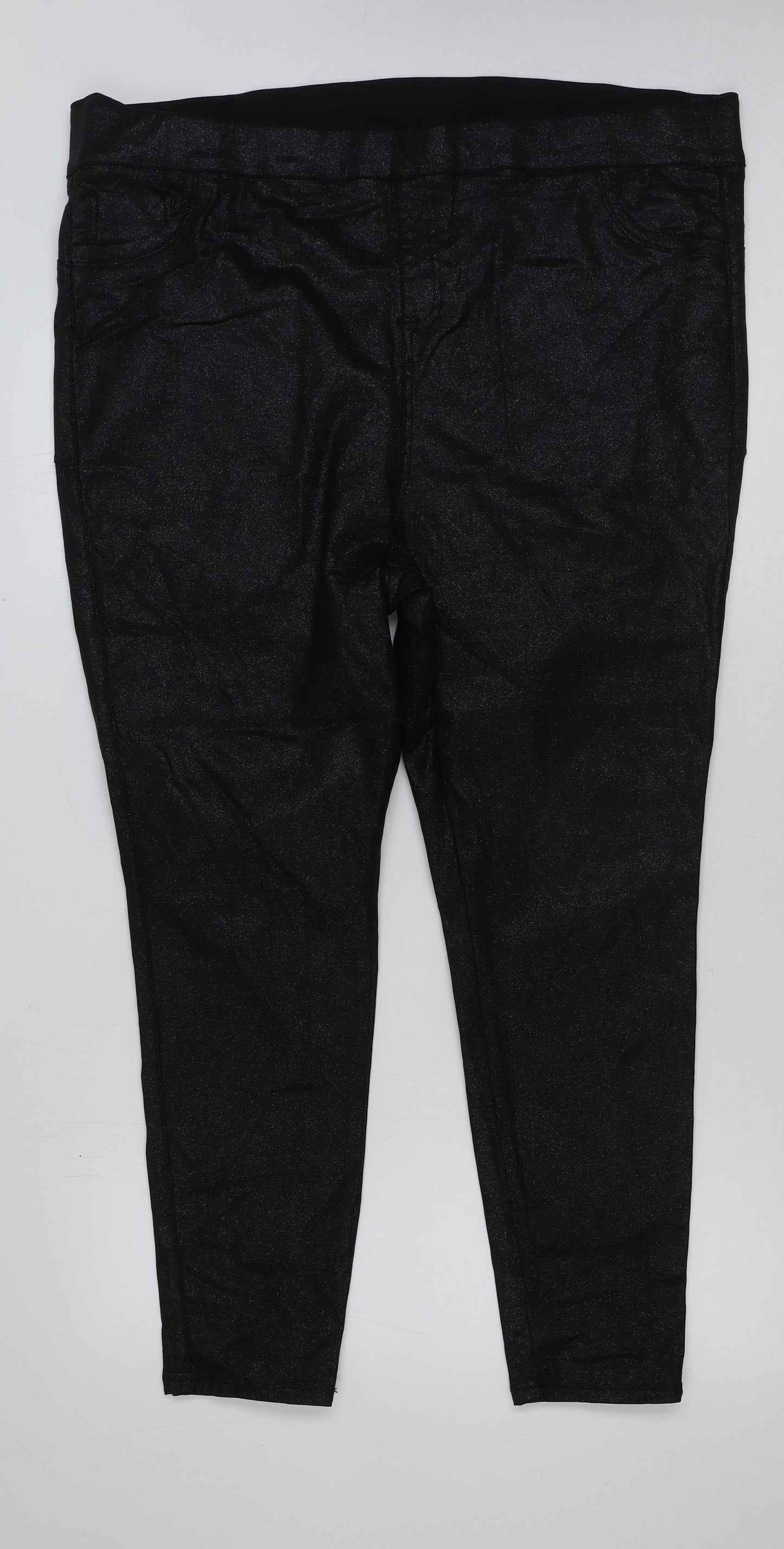Preworn Womens Black Cotton Jegging Jeans Size 28 L29 in Regular