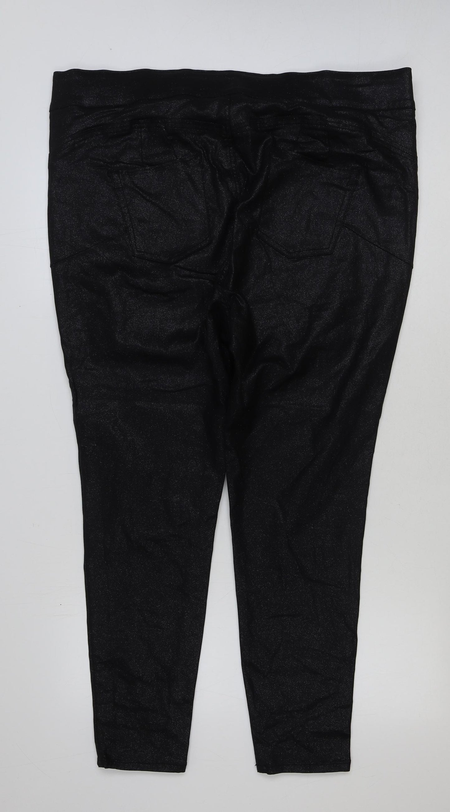 Preworn Womens Black Cotton Jegging Jeans Size 28 L29 in Regular