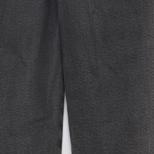 Zara Womens Grey Cotton Skinny Jeans Size 8 L30 in Regular Button