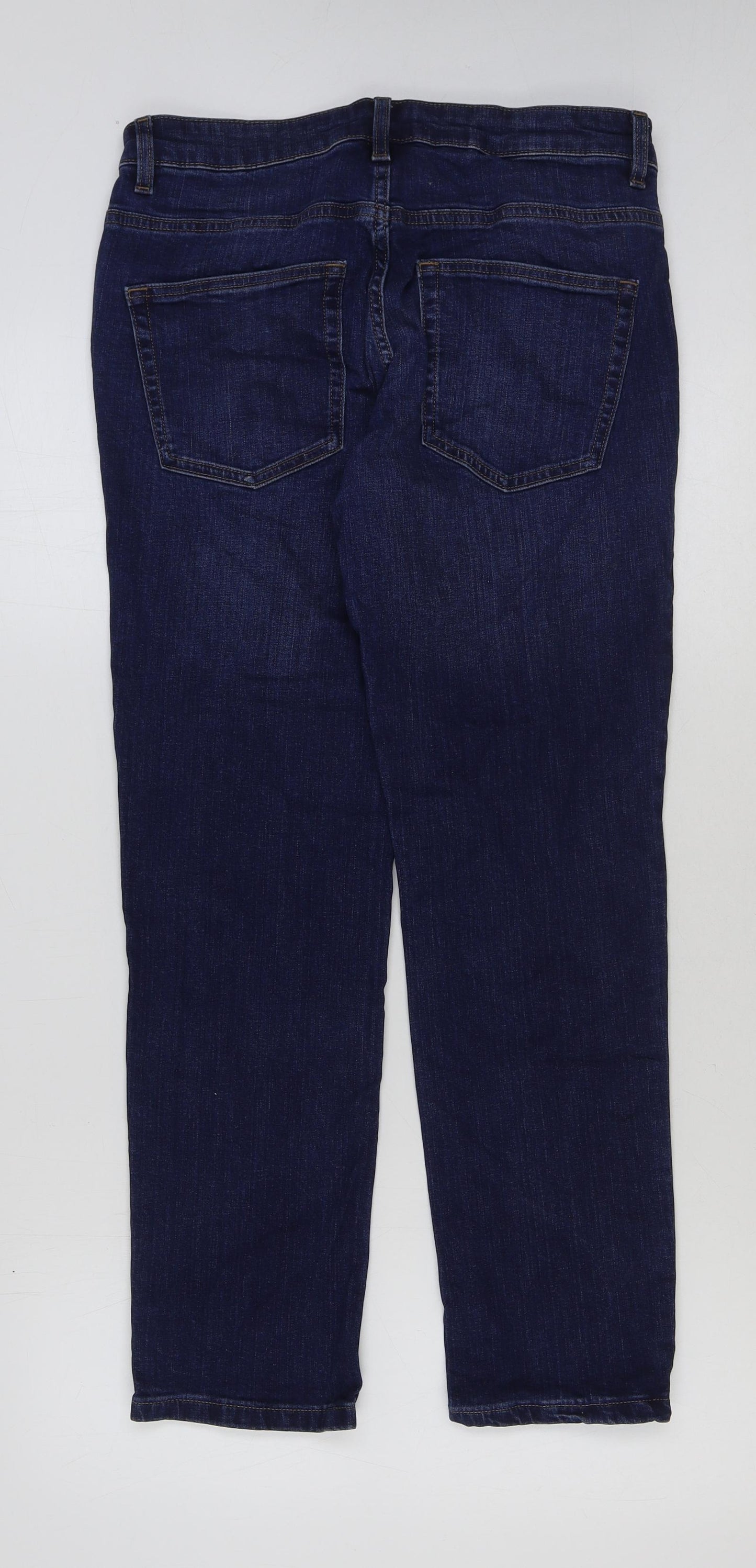 NEXT Mens Blue Cotton Straight Jeans Size 30 in L28 in Regular Button
