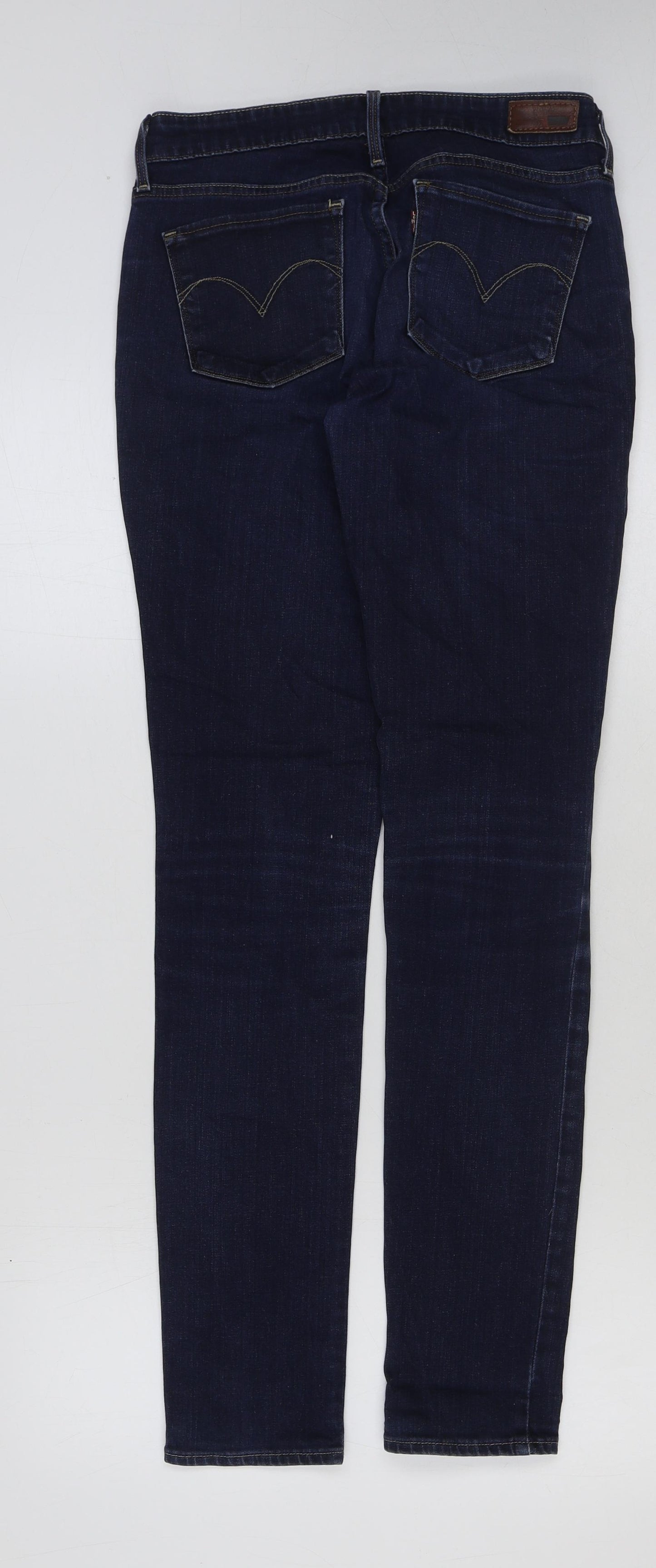 Signature by Levi Strauss & Co. Womens Blue Cotton Skinny Jeans Size 28 in L33 in Regular Button