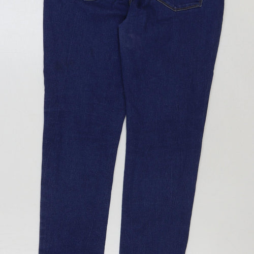 Denim & Co. Boys Blue Cotton Skinny Jeans Size 14-15 Years Regular Button