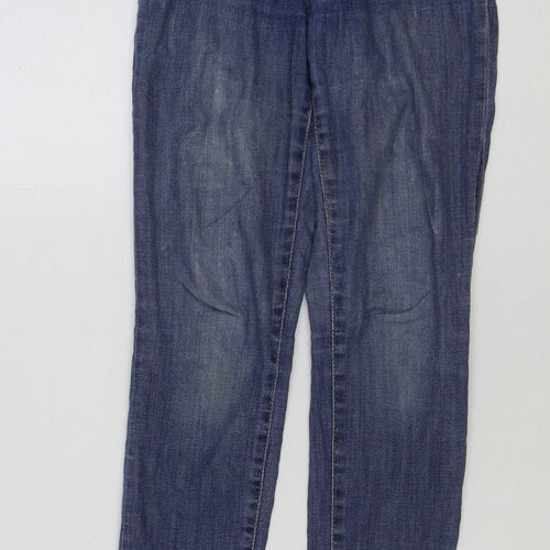 H&M Womens Blue Cotton Skinny Jeans Size 26 in L31 in Regular Button