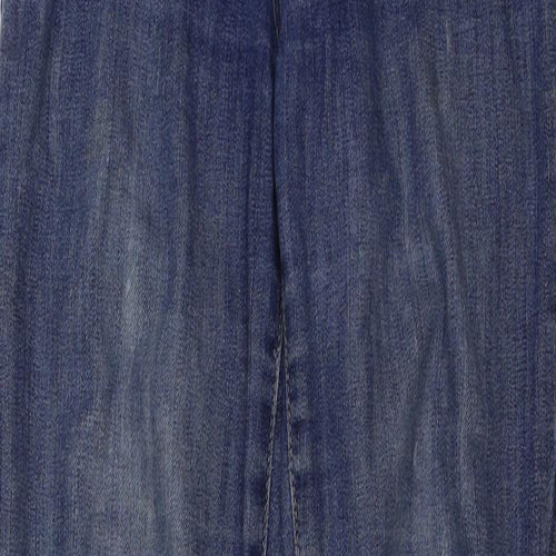 H&M Womens Blue Cotton Skinny Jeans Size 26 in L31 in Regular Button