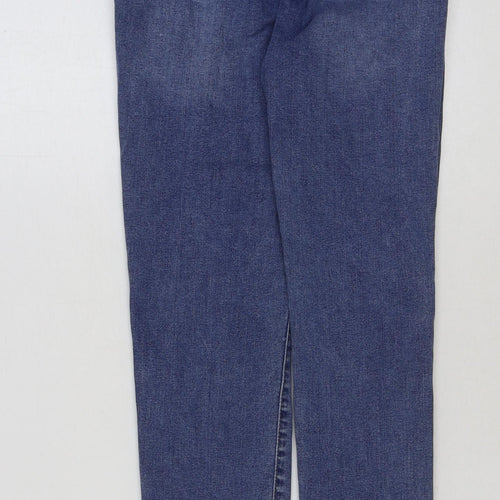 Denim & Co. Boys Blue Cotton Skinny Jeans Size 10-11 Years Regular Button