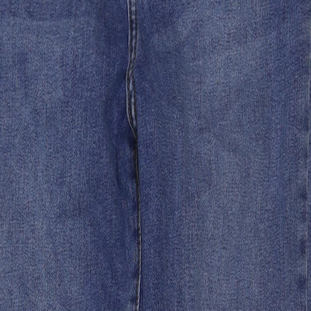 Denim & Co. Boys Blue Cotton Skinny Jeans Size 10-11 Years Regular Button