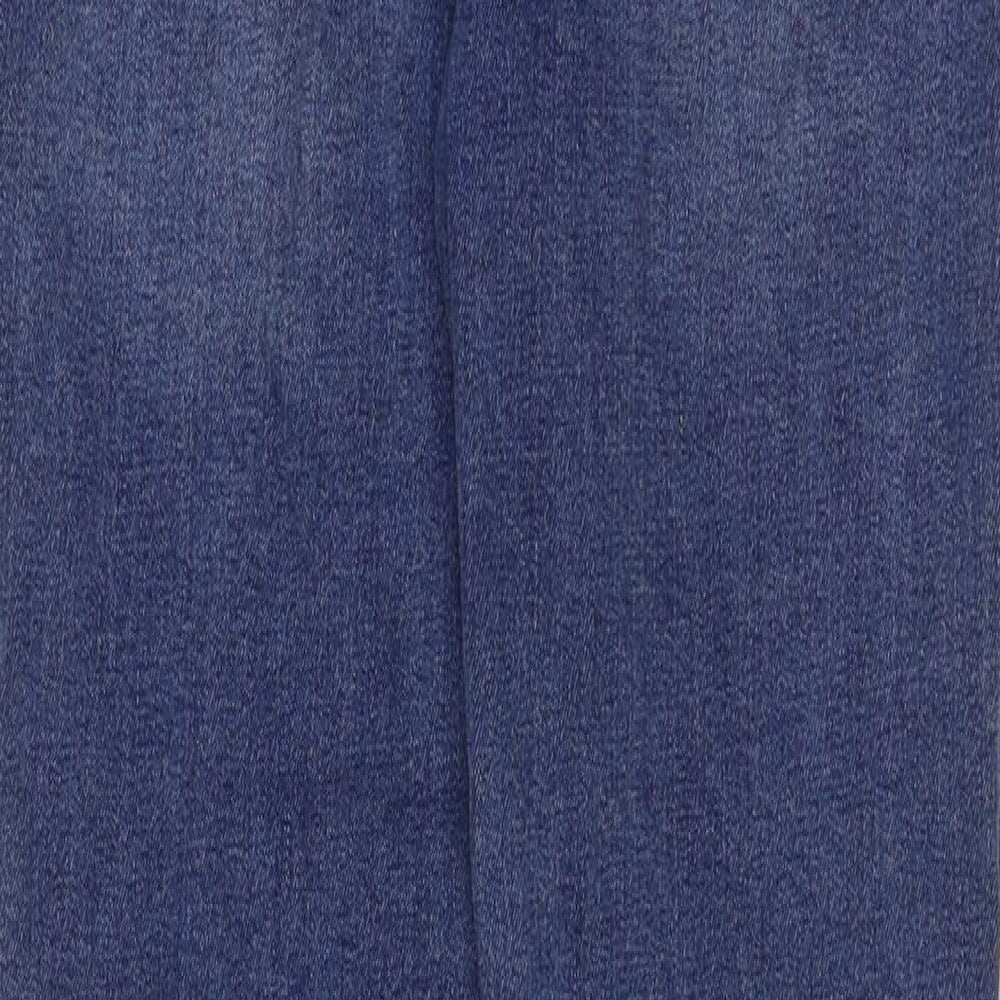 Denim & Co. Boys Blue Cotton Skinny Jeans Size 10-11 Years Regular Button