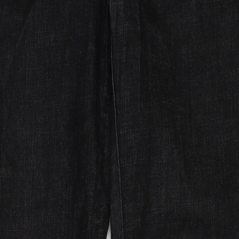 Armani Jeans Mens Blue Cotton Straight Jeans Size 34 in L34 in Regular Button