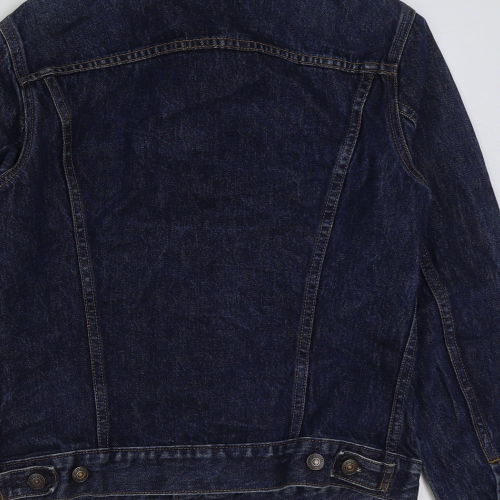Signature by Levi Strauss & Co. Girls Blue Jacket Size L Button