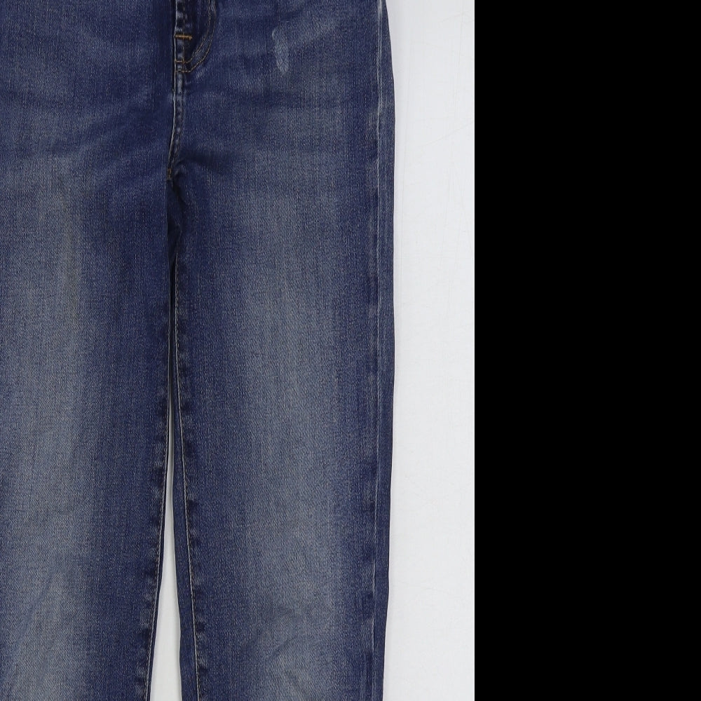 7 For All Mankind Mens Blue Cotton Straight Jeans Size 29 in L27 in Regular Button