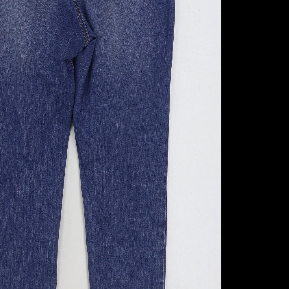 Bandolino Womens Blue Cotton Skinny Jeans Size 18 L26 in Regular Button