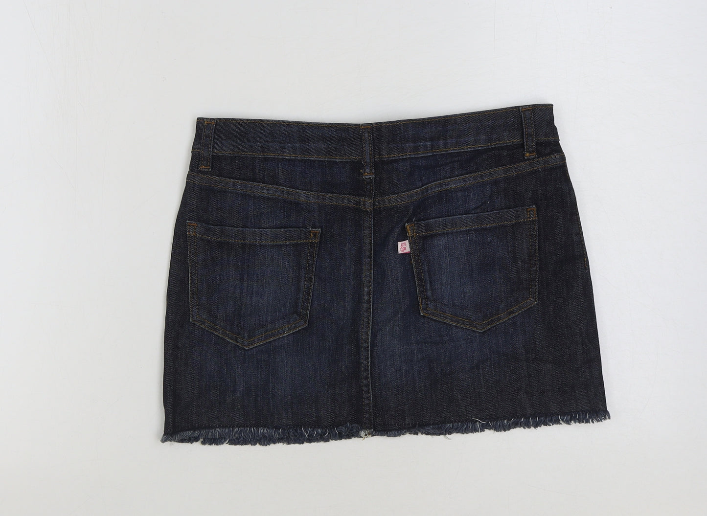 PAUL & JOE Womens Blue Cotton Mini Skirt Size 10