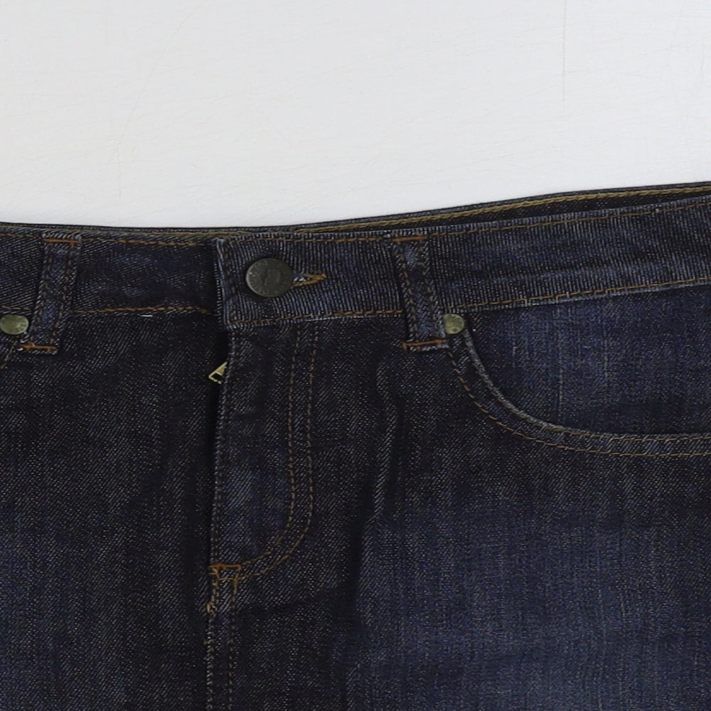 PAUL & JOE Womens Blue Cotton Mini Skirt Size 10