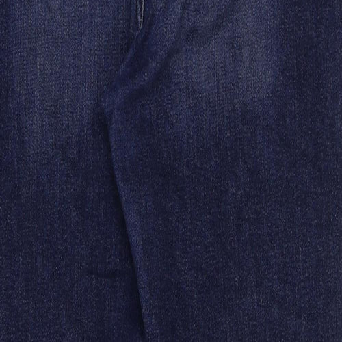 River Island Womens Blue Cotton Skinny Jeans Size 18 L30 in Regular Button