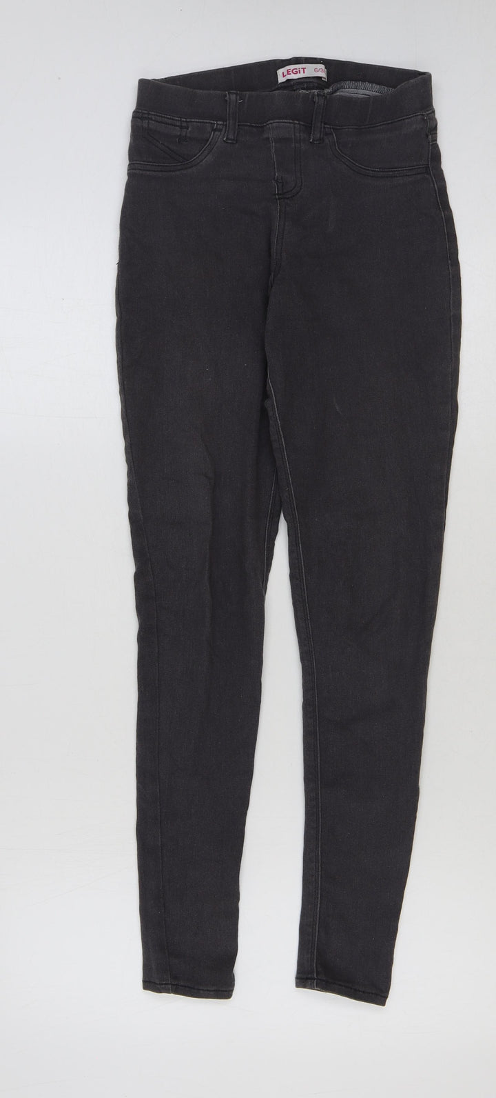 Legit Womens Grey Cotton Jegging Jeans Size 6 L33 in Regular