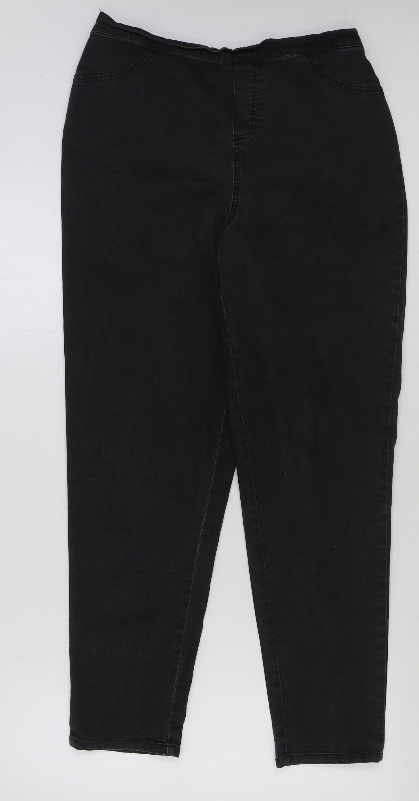 CASUAL&CO Womens Black Cotton Jegging Jeans Size M L29 in Regular