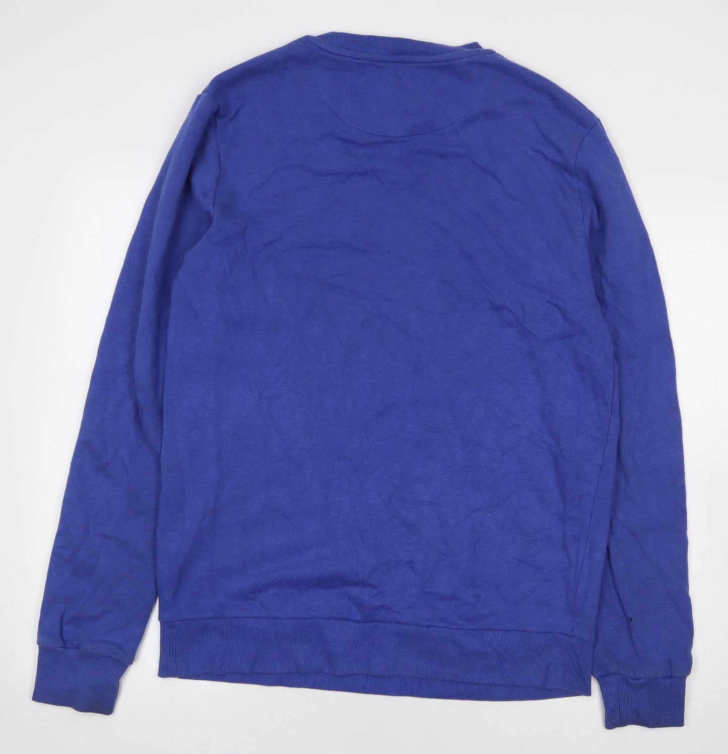Primark Mens Blue Cotton Pullover Sweatshirt Size L