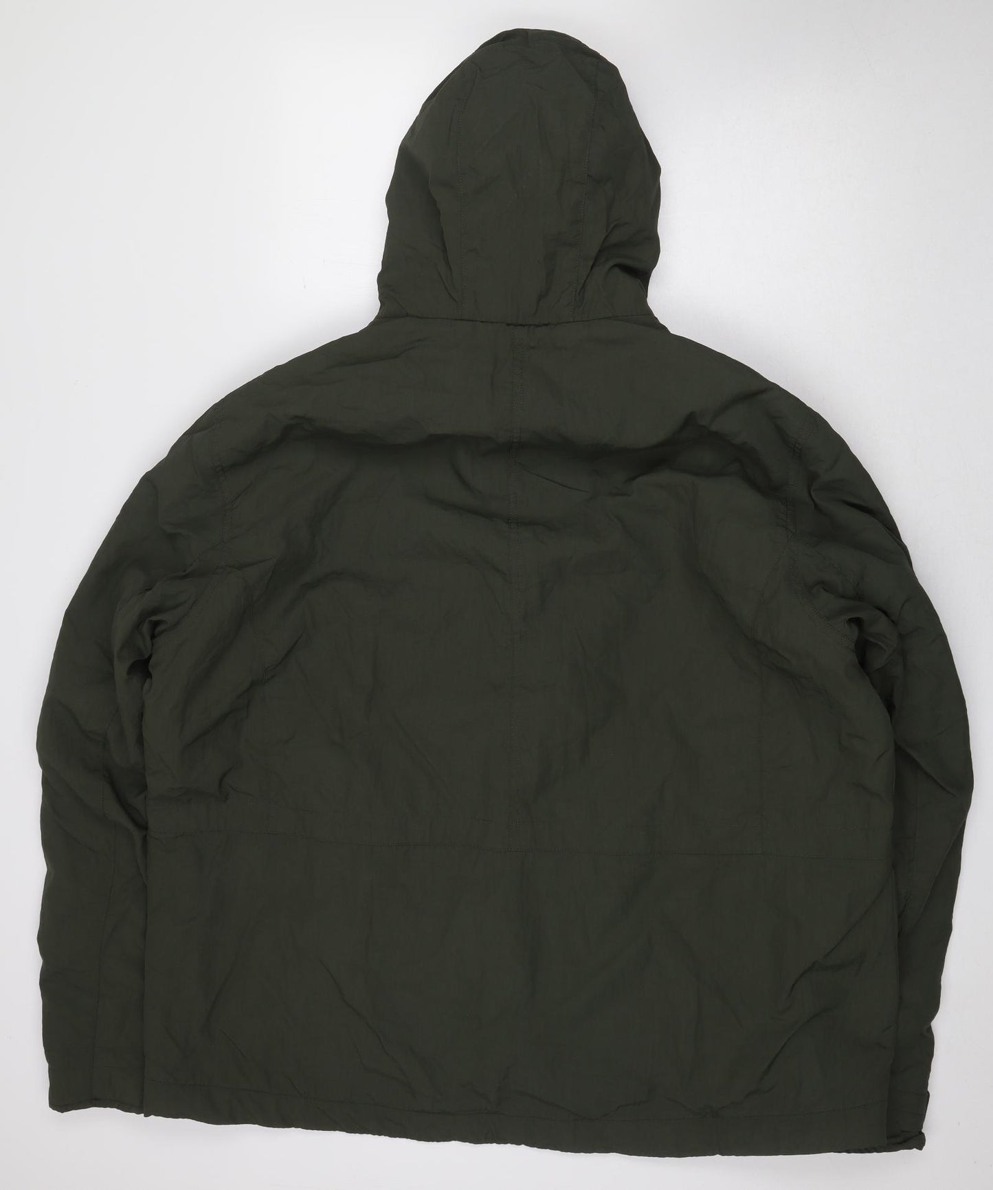 NEXT Mens Green Rain Coat Coat Size 3XL Zip