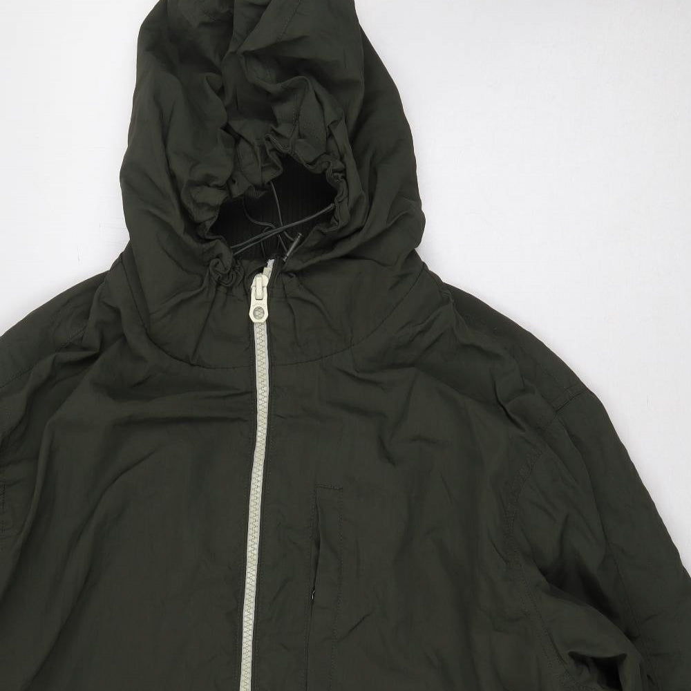 NEXT Mens Green Rain Coat Coat Size 3XL Zip