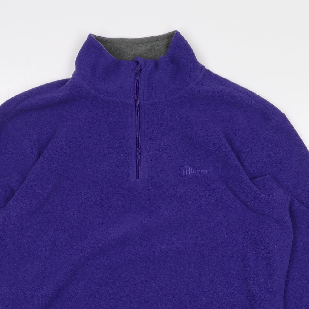 Hi Gear Womens Purple Polyester Pullover Sweatshirt Size 12 Zip