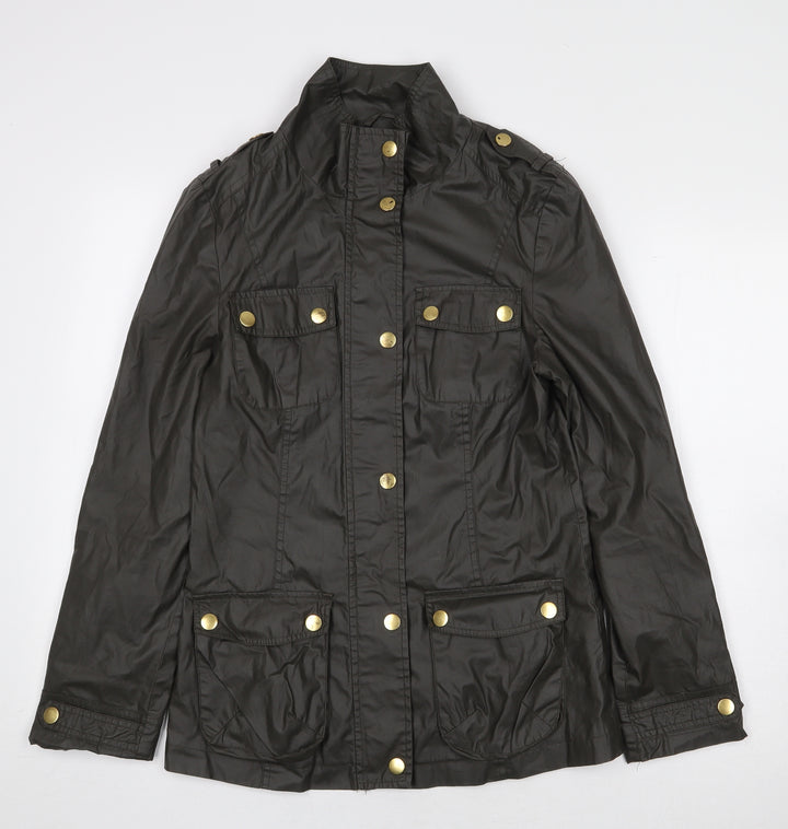 Internacionale Womens Green Jacket Size 8 Zip