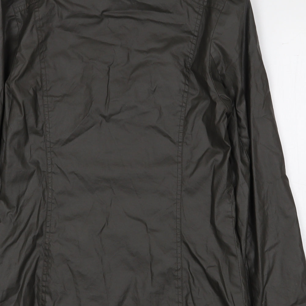 Internacionale Womens Green Jacket Size 8 Zip