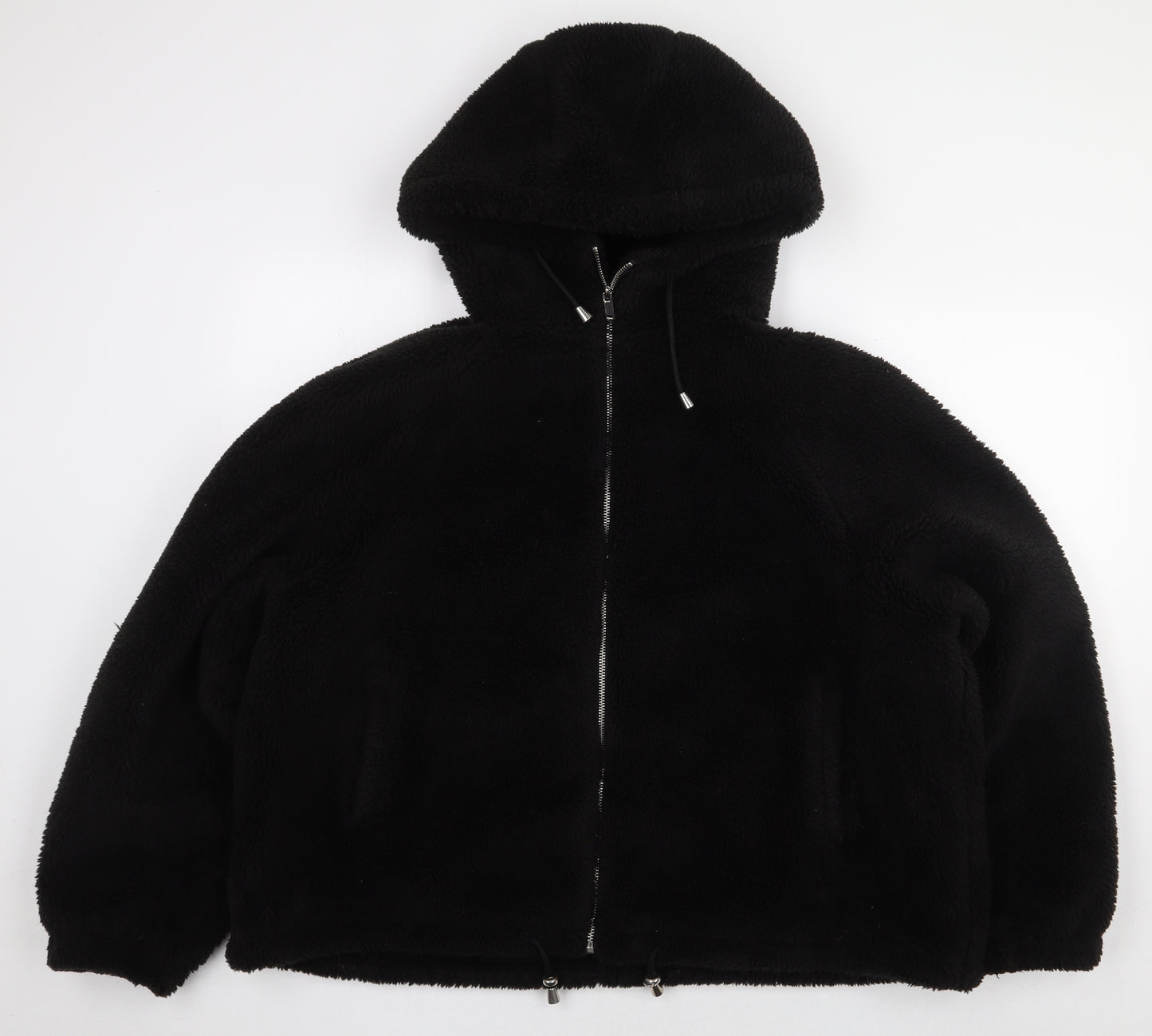 Primark Womens Black Polyester Full Zip Hoodie Size XL Zip