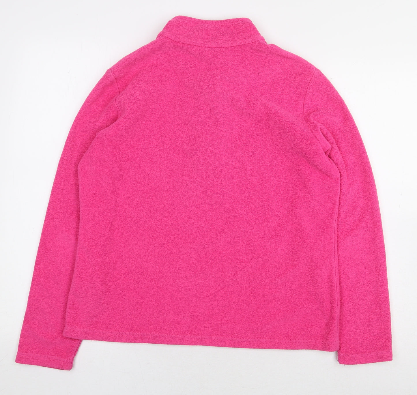 Marks and Spencer Womens Pink Polyester Pullover Sweatshirt Size 16 Zip