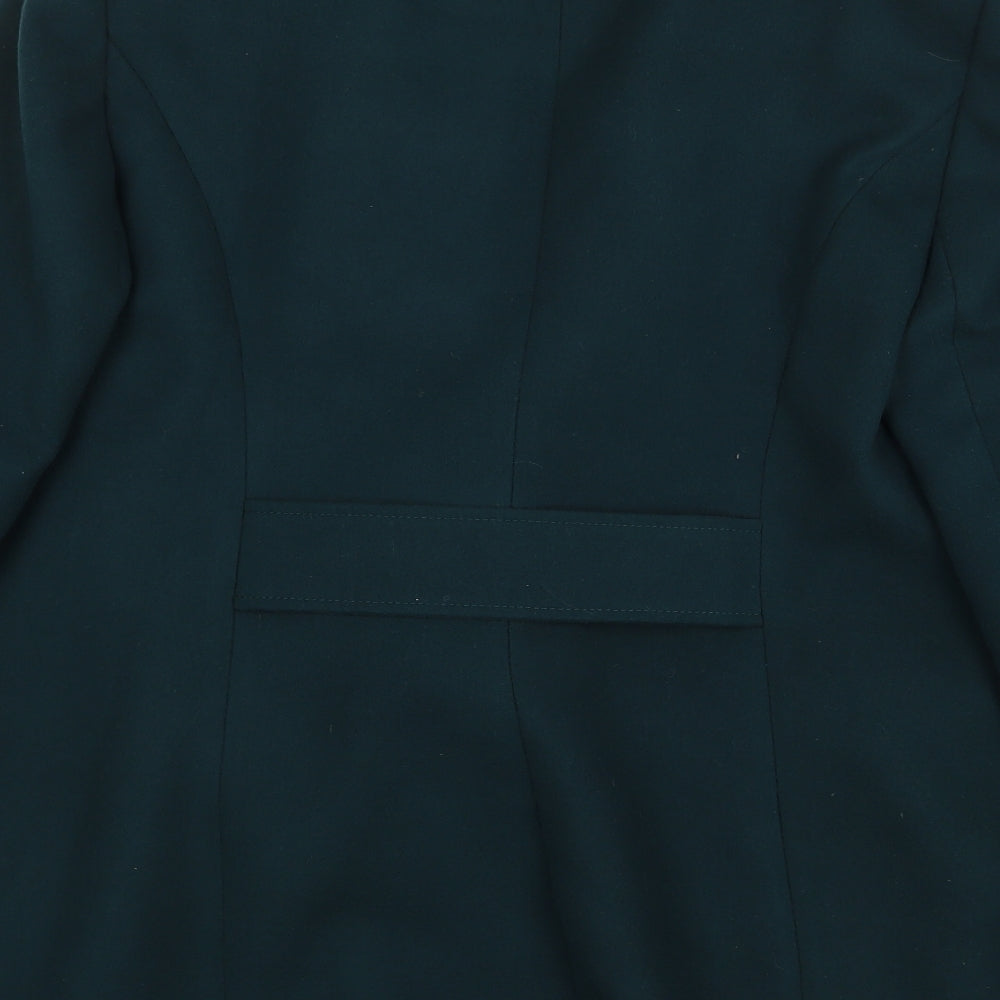 BHS Womens Green Pea Coat Coat Size 18 Button