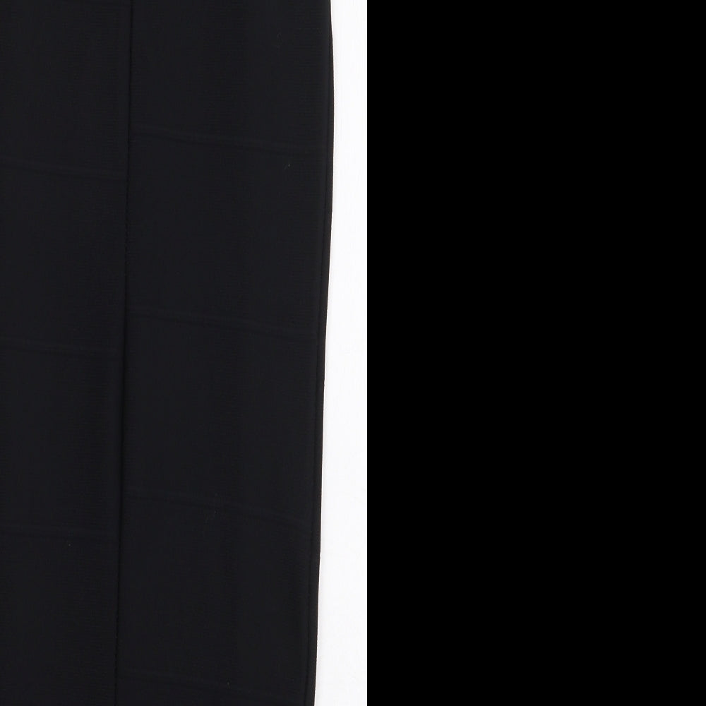 Boohoo Womens Black Polyester Bodycon Size 6 Off the Shoulder - Strapless