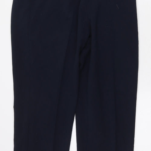 Preworn Womens Blue Polyester Trousers Size 16 L27 in Regular
