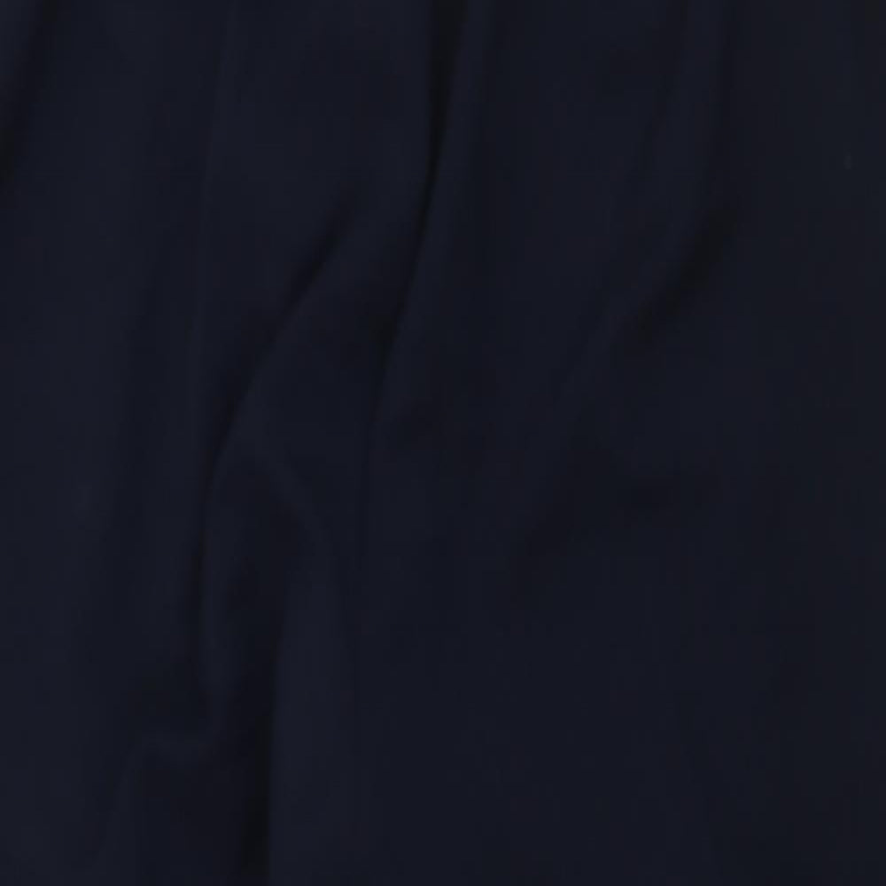 Preworn Womens Blue Polyester Trousers Size 16 L27 in Regular